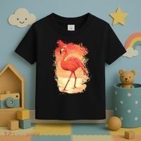 Flamingo Sunset Art Toddler T-Shirt thumb 3