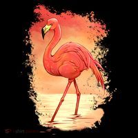 Flamingo Sunset Art Toddler T-Shirt thumb 4