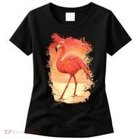 Flamingo Sunset Art Women's T-Shirt thumb 0