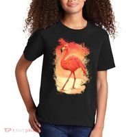 Flamingo Sunset Art Kids T-Shirt thumb 2