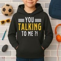 Funny Saying Are You Talking To Me Kids Hoodie thumb 2