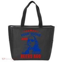Four Score And Seven Beers Ago 4th Of July USA Merica Tote Bag thumb 0