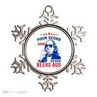 Four Score And Seven Beers Ago 4th Of July USA Merica Ornament thumb 0