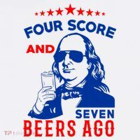 Four Score And Seven Beers Ago 4th Of July USA Merica Visor thumb 3