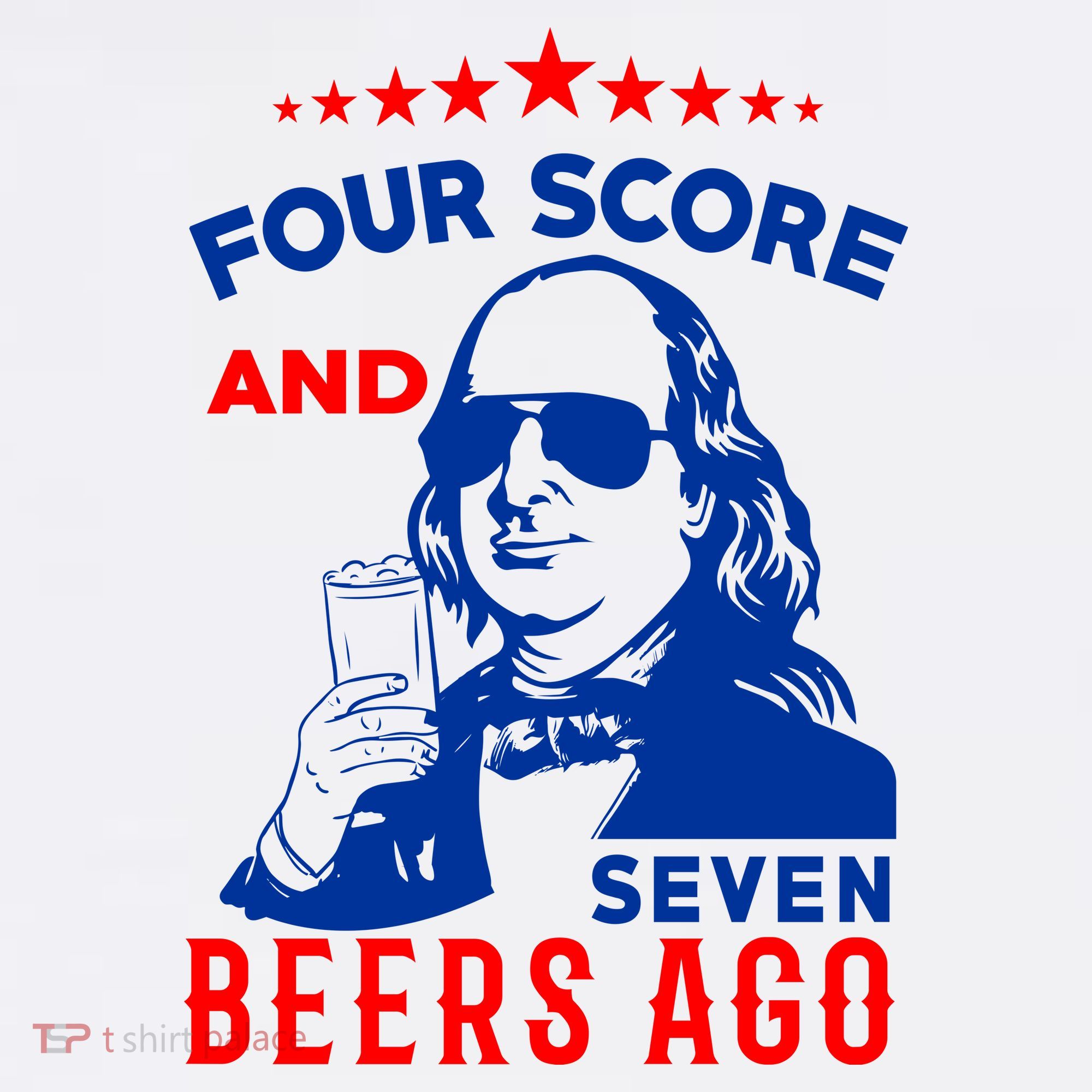 Four Score And Seven Beers Ago 4th Of July USA Merica Kids Sweatshirt