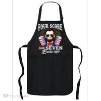 Four Score And 7 Beers Ago 4th Of July Drinking Like Lincoln Apron thumb 0