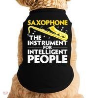 Funny Saxophone Art Sax Lover Saxophone Player Doggie Tank thumb 0