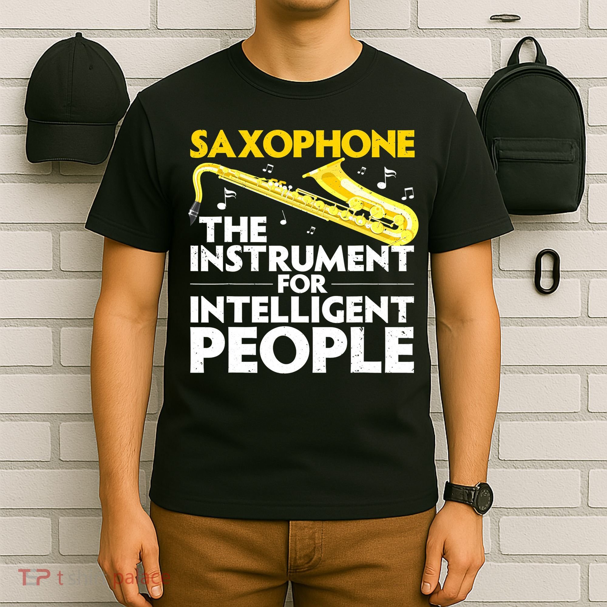Funny Saxophone Art Sax Lover Saxophone Player T-Shirt