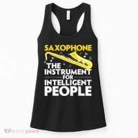 Funny Saxophone Art Sax Lover Saxophone Player Women's Tank Top thumb 0