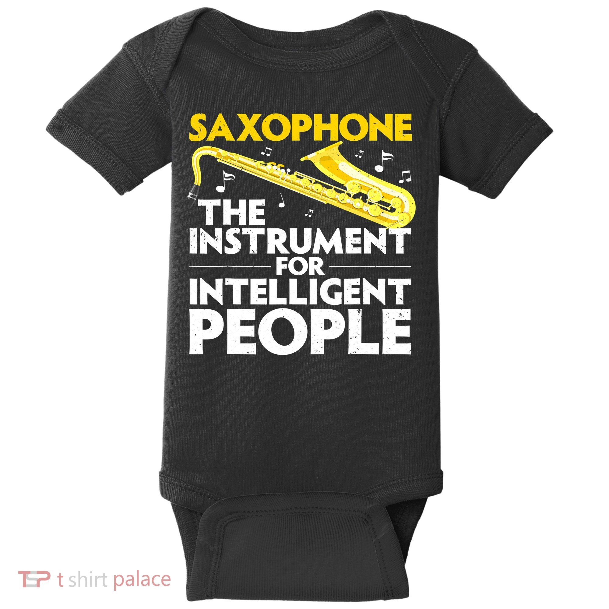 Funny Saxophone Art Sax Lover Saxophone Player Baby Bodysuit