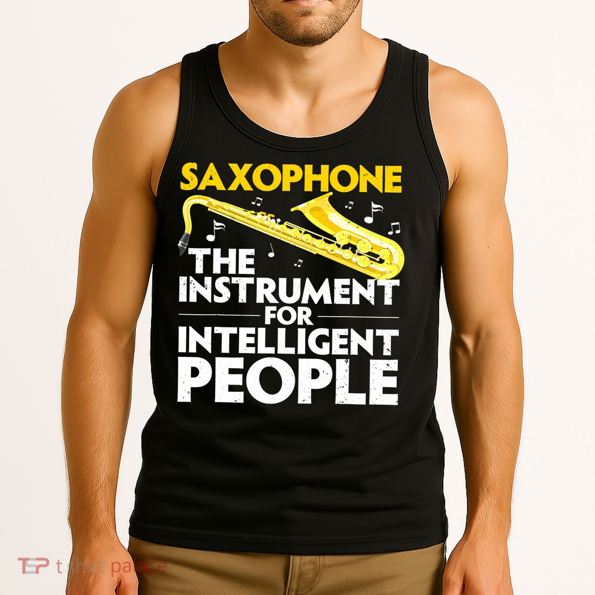 Funny Saxophone Art Sax Lover Saxophone Player Tank Top