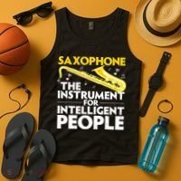 Funny Saxophone Art Sax Lover Saxophone Player Tank Top thumb 4