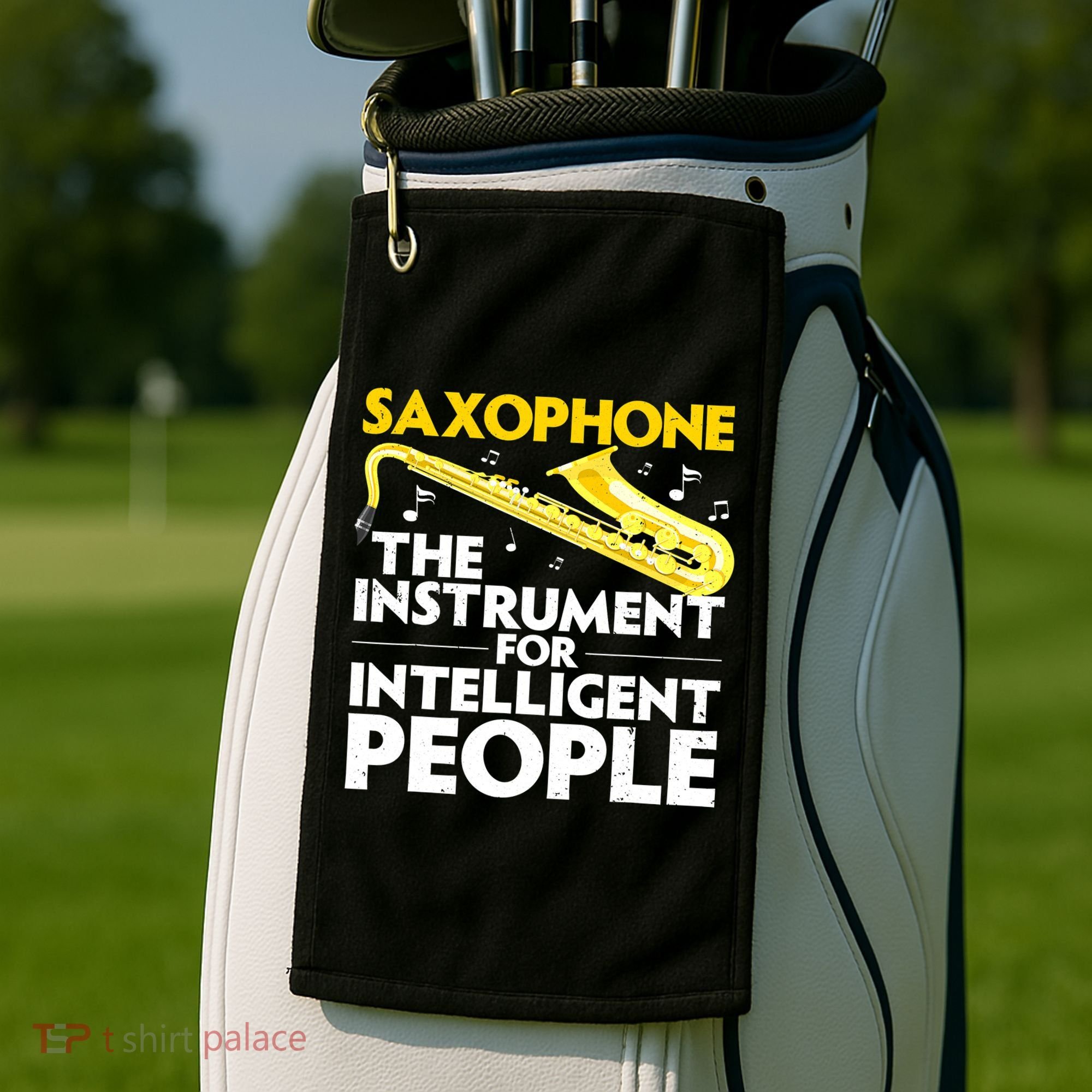 Funny Saxophone Art Sax Lover Saxophone Player Golf Towel