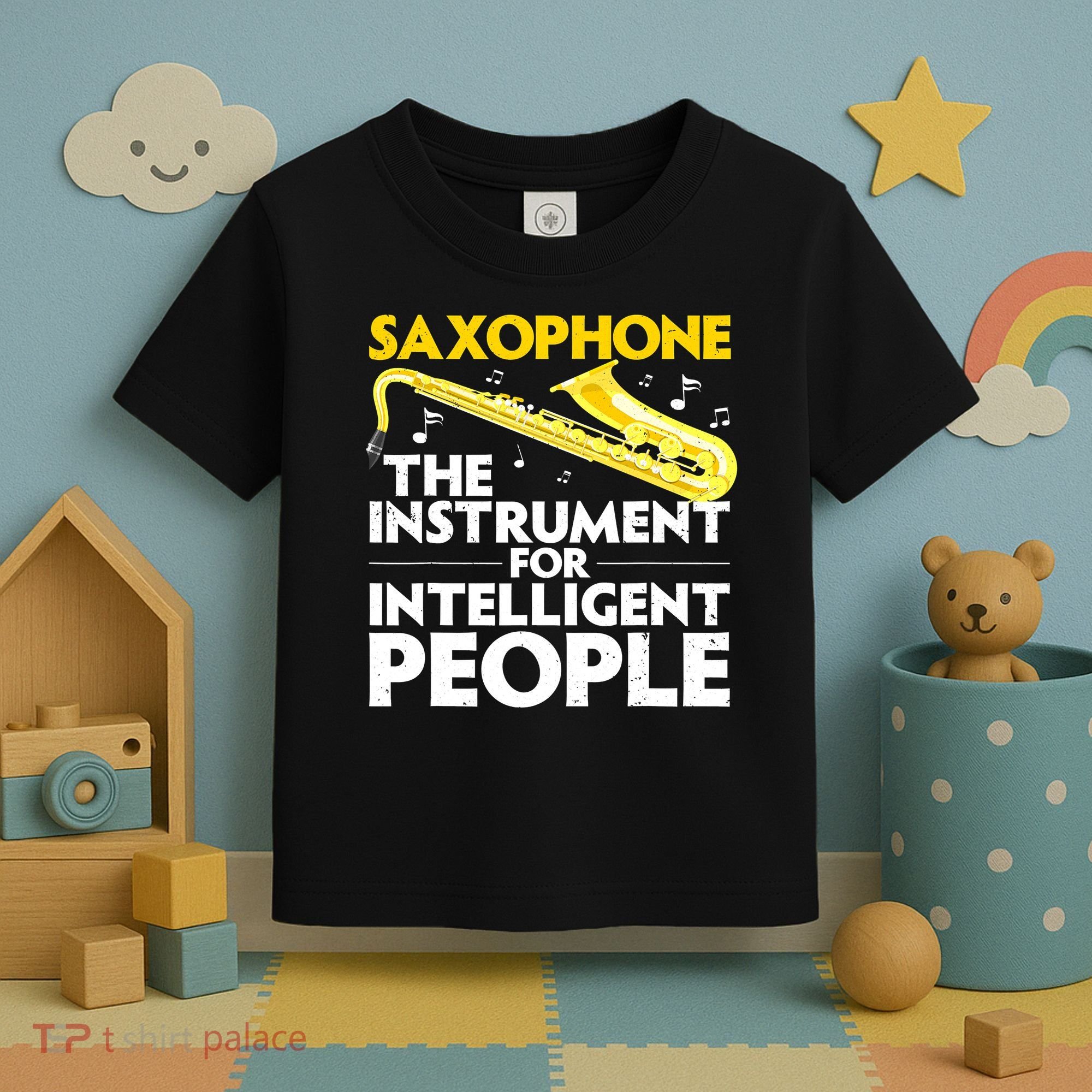 Funny Saxophone Art Sax Lover Saxophone Player Toddler T-Shirt