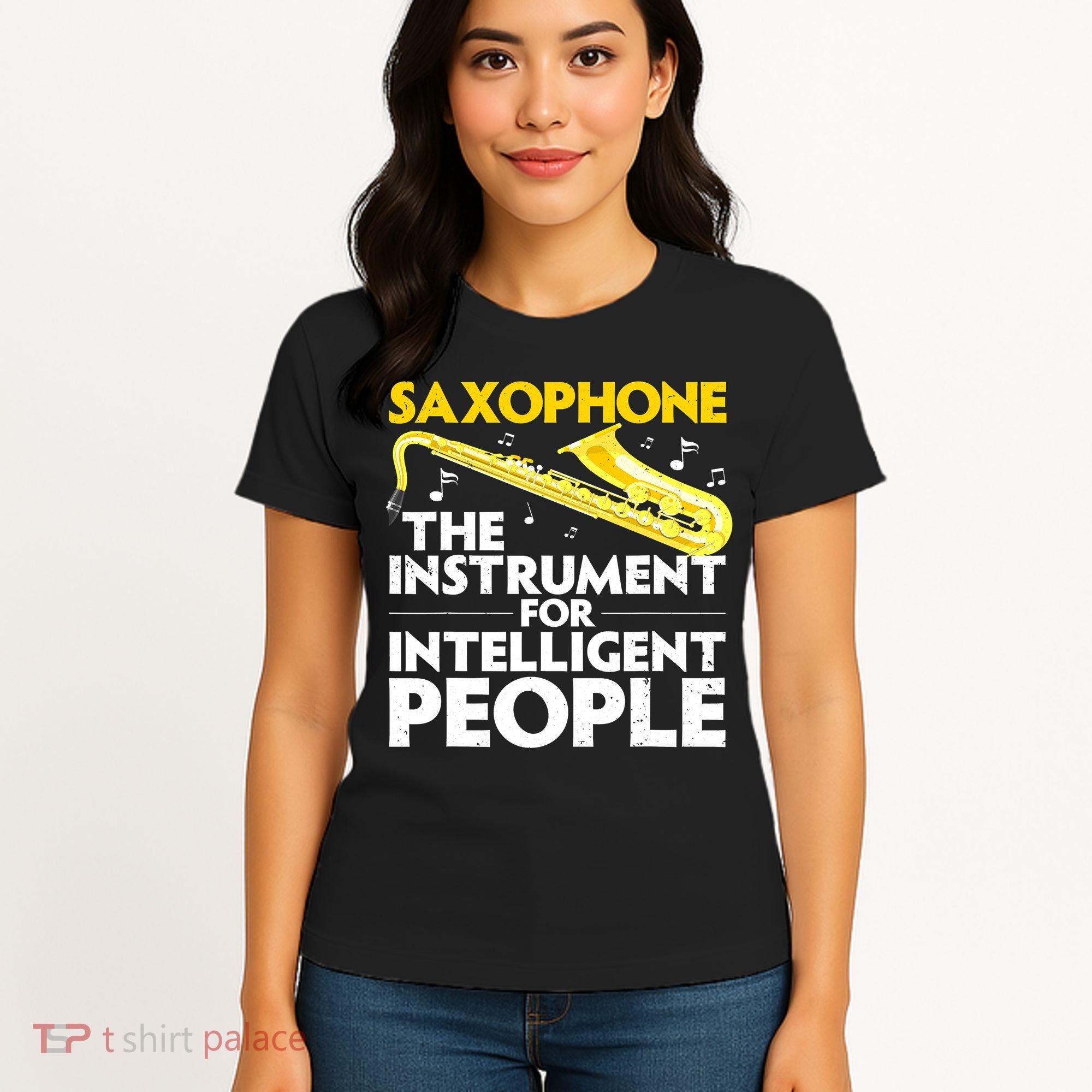 Funny Saxophone Art Sax Lover Saxophone Player Women's T-Shirt