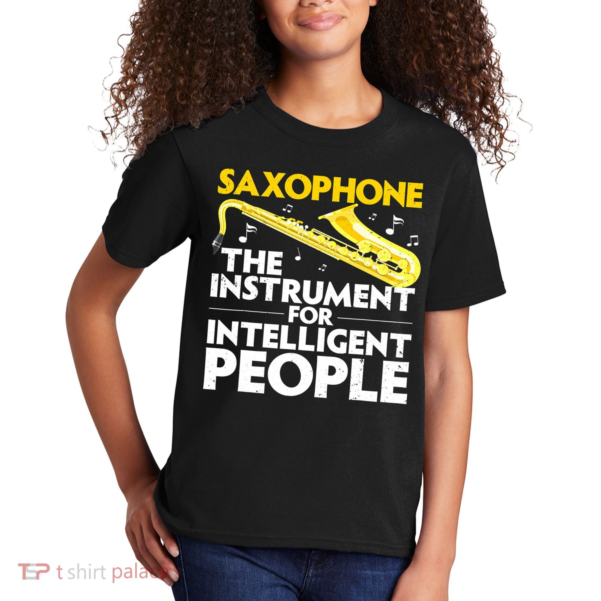 Funny Saxophone Art Sax Lover Saxophone Player Kids T-Shirt