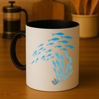Fish Swim Against The Current In The Sea Coffee Mug thumb 4