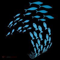 Fish Swim Against The Current In The Sea Coffee Mug thumb 5
