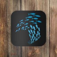 Fish Swim Against The Current In The Sea Coaster thumb 0