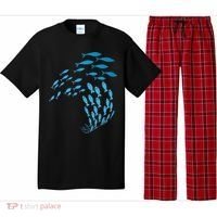 Fish Swim Against The Current In The Sea Pajama Set thumb 0