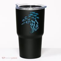 Fish Swim Against The Current In The Sea Tumbler thumb 0