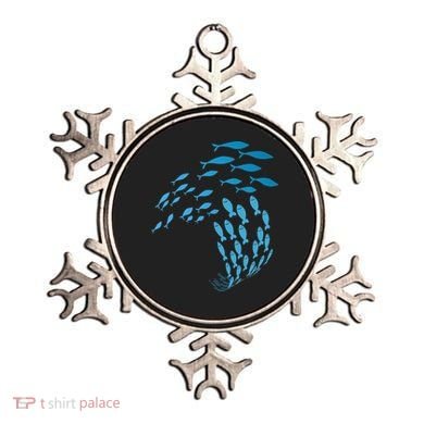 Fish Swim Against The Current In The Sea Ornament