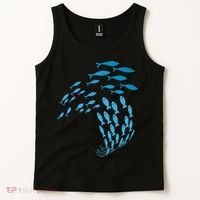 Fish Swim Against The Current In The Sea Tank Top thumb 2