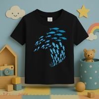 Fish Swim Against The Current In The Sea Toddler T-Shirt thumb 3