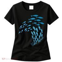 Fish Swim Against The Current In The Sea Women's T-Shirt thumb 0