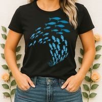 Fish Swim Against The Current In The Sea Women's T-Shirt thumb 2