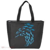 Fish Swim Against The Current In The Sea Tote Bag thumb 0