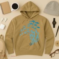 Fish Swim Against The Current In The Sea Hoodie thumb 3