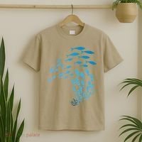 Fish Swim Against The Current In The Sea T-Shirt thumb 2