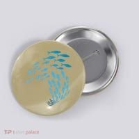 Fish Swim Against The Current In The Sea Button thumb 0