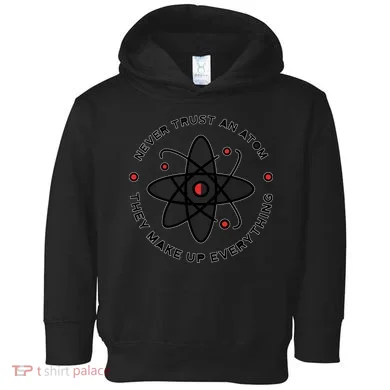 Funny Science Atom Design Toddler Hoodie