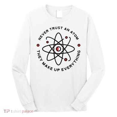 Funny Science Atom Design Long Sleeve Shirt