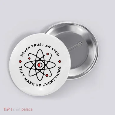 Funny Science Atom Design Button