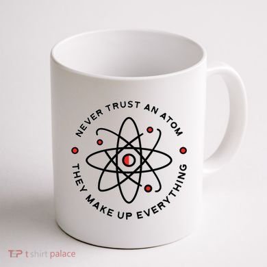 Funny Science Atom Design Coffee Mug back