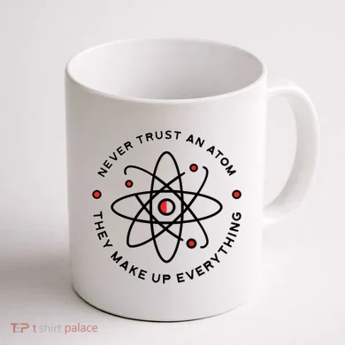Funny Science Atom Design Coffee Mug back