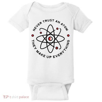 Funny Science Atom Design Baby Bodysuit