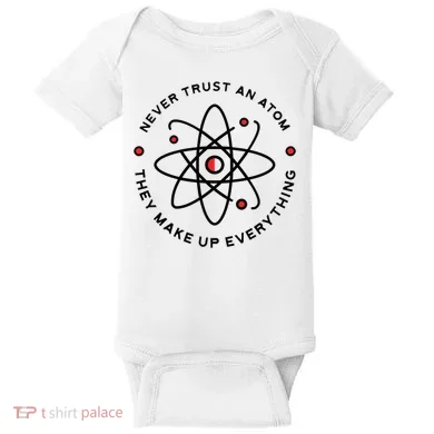 Funny Science Atom Design Baby Bodysuit