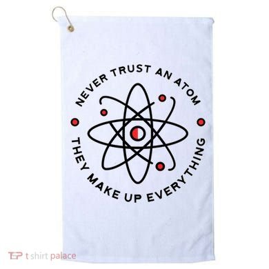 Funny Science Atom Design Golf Towel