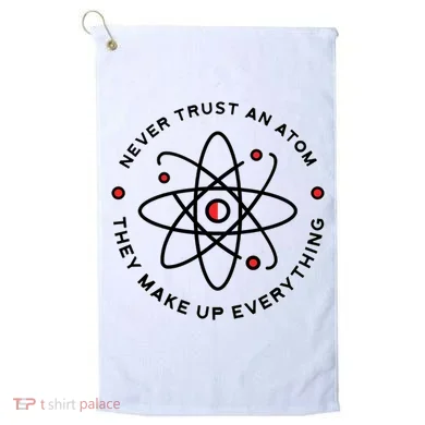 Funny Science Atom Design Golf Towel