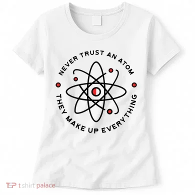 Funny Science Atom Design Women's T-Shirt