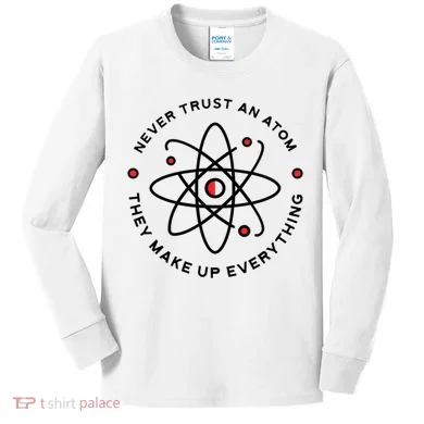 Funny Science Atom Design Kids Long Sleeve Shirt