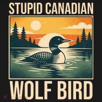 Funny Sarcastic Animal Stupid Canadian Wolf Bird Ornament thumb 1