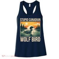 Funny Sarcastic Animal Stupid Canadian Wolf Bird Women's Tank Top thumb 0
