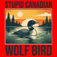 Funny Sarcastic Animal Stupid Canadian Wolf Bird Santa Hat thumb 1