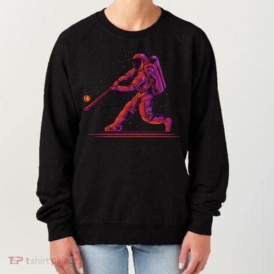 Funny Space Astronaut Baseball Women's Sweatshirt