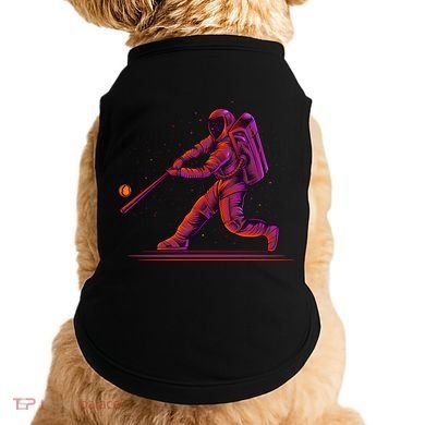 Funny Space Astronaut Baseball Doggie Tank